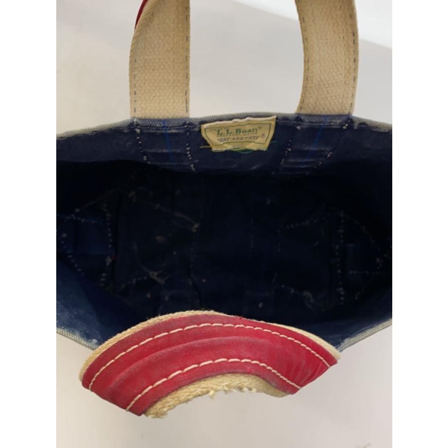 L.L.Bean◇Vintage/80s/ビーントートバッグ/キャンバス/ネイビー 
