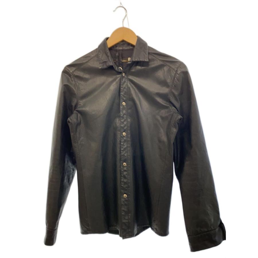 Edition◇長袖シャツ/46/レザー/BLK : セカンドストリートYahoo!店 