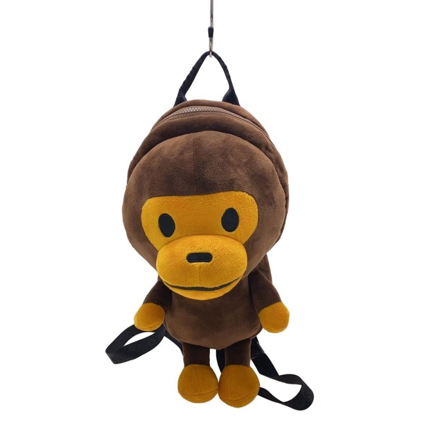 A BATHING APE◇マイロくん/リュック/ブラウン : セカンド