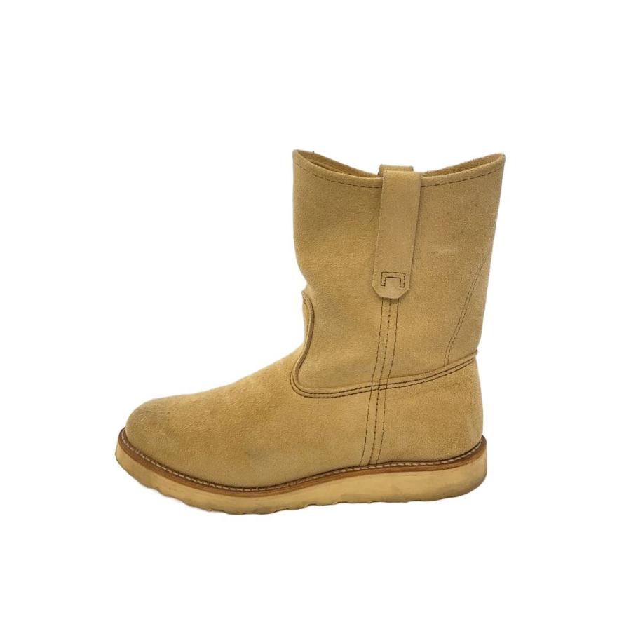 RED WING◇ペコスブーツ/PECOS/羽根タグ/エンジニアブーツ/US8.5/BEG