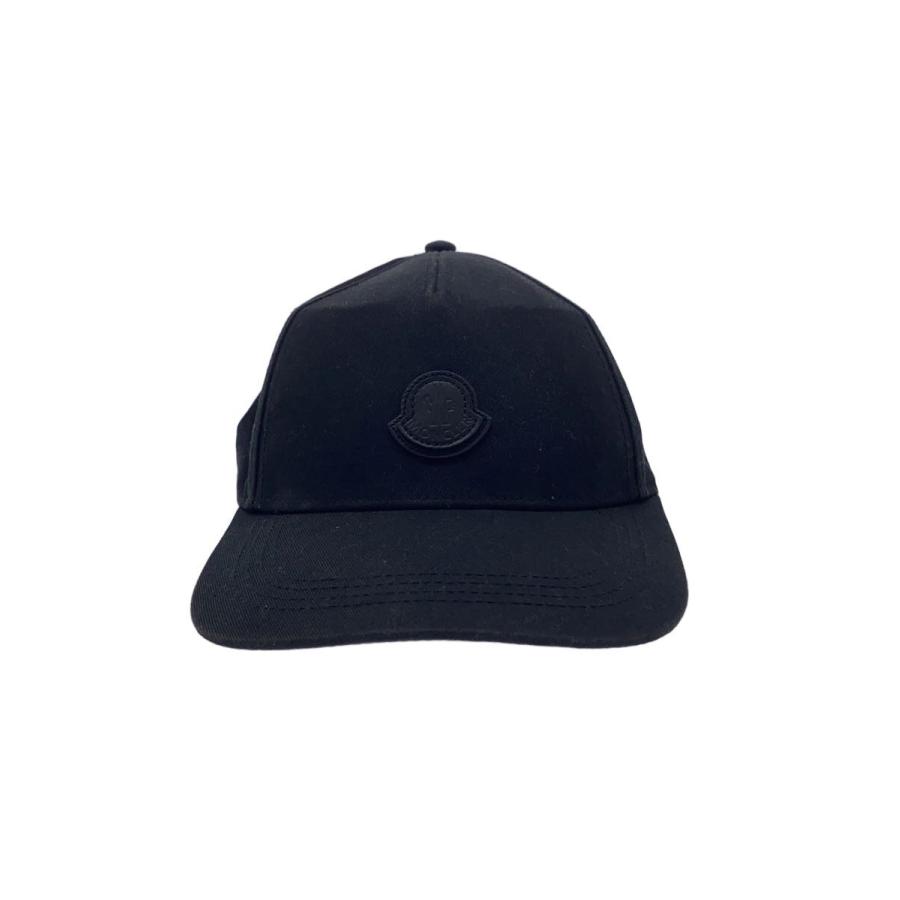 MONCLER◇BASEBALL/ロゴキャップ/キャップ/FREE/コットン/BLK/メンズ