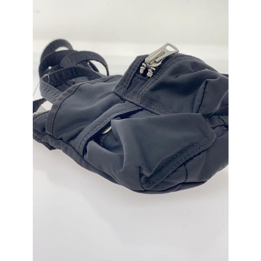 PORTER◇×sacai/Pocket Bag Small/ショルダーバッグ/ナイロン/BLK/無地 