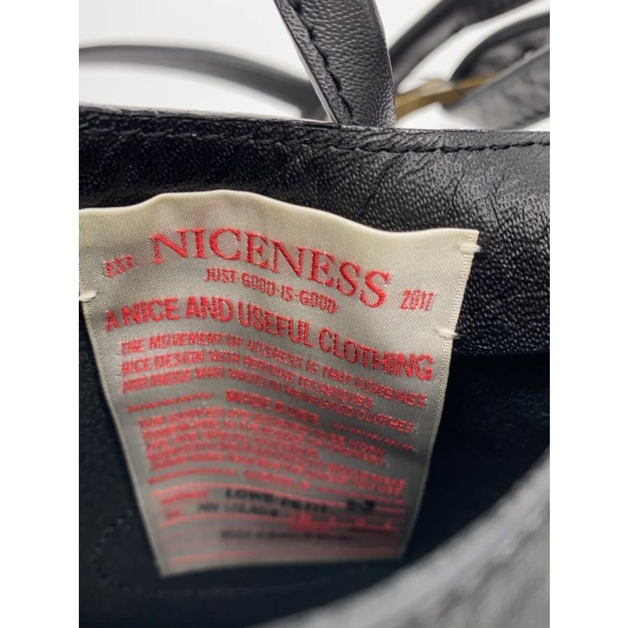 NICENESS◆ショルダーバッグ/レザー/BLK/無地/nn-lcla04/lowe-petit_4