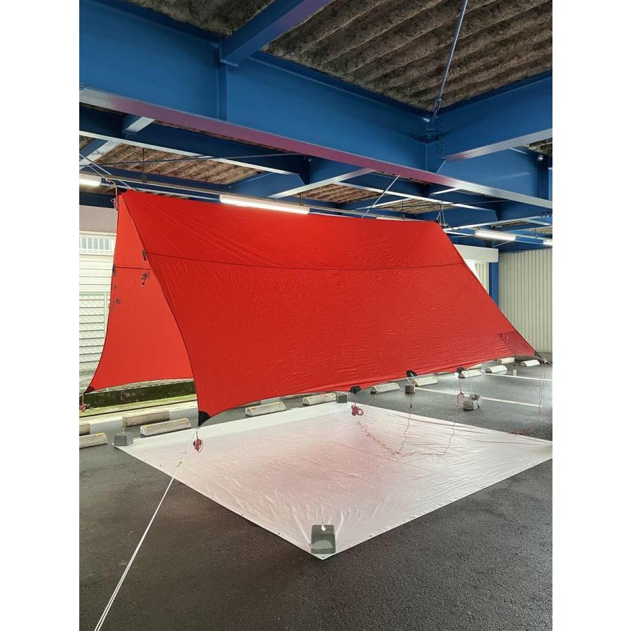 HILLEBERG◇タープ/RED/TARP XP 20/全体汚れ有/一部破れ有 : セカンド