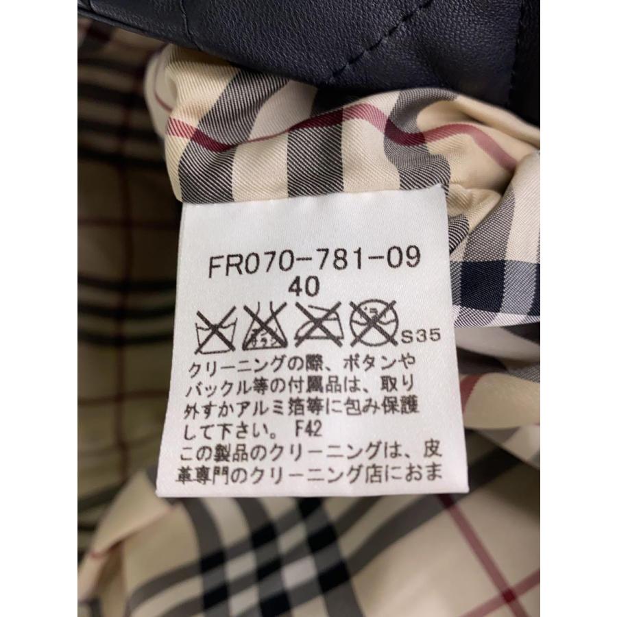 BURBERRY LONDON◇レザージャケット・ブルゾン/40/羊革/BLK