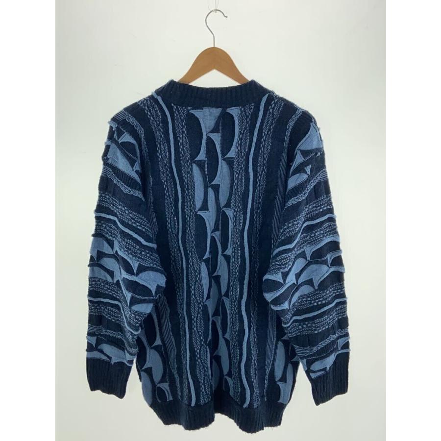 COOGI◇ニット・セーター(厚手)/XL/--/BLU/総柄 : セカンド COOGI◇ニット・セーター(厚手)/XL/--/BLU/総柄 : セカンド