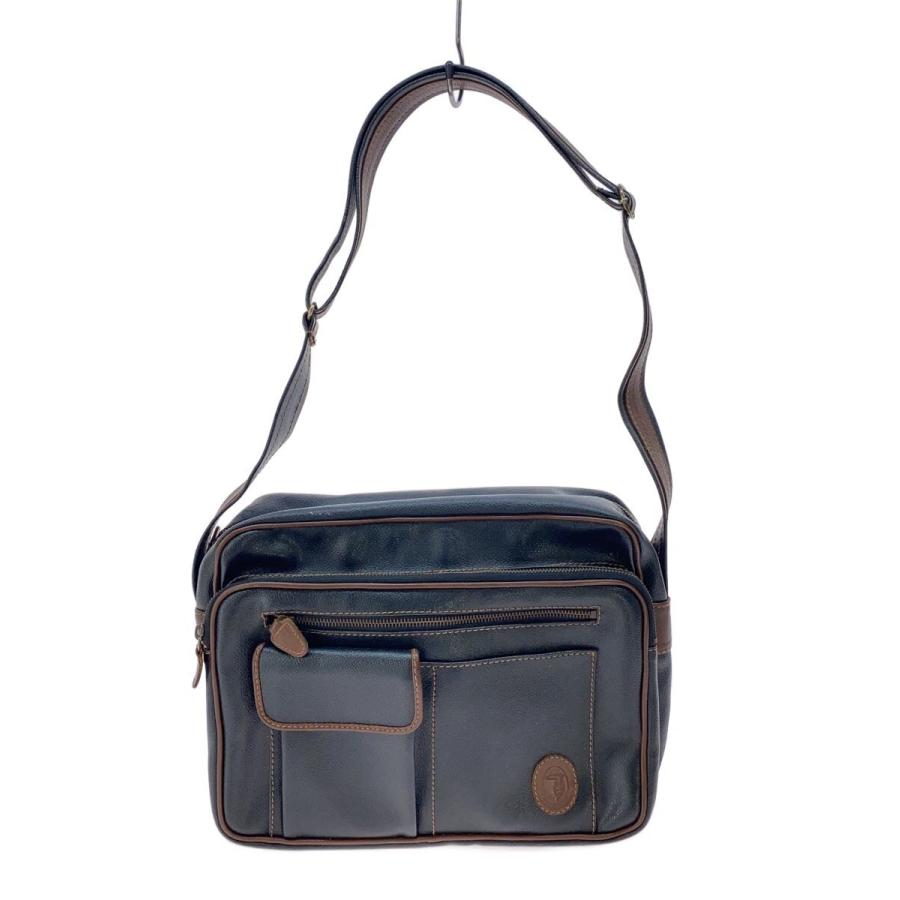 TRUSSARDI◇ショルダーバッグ/--/NVY/無地 : セカンドストリートYahoo