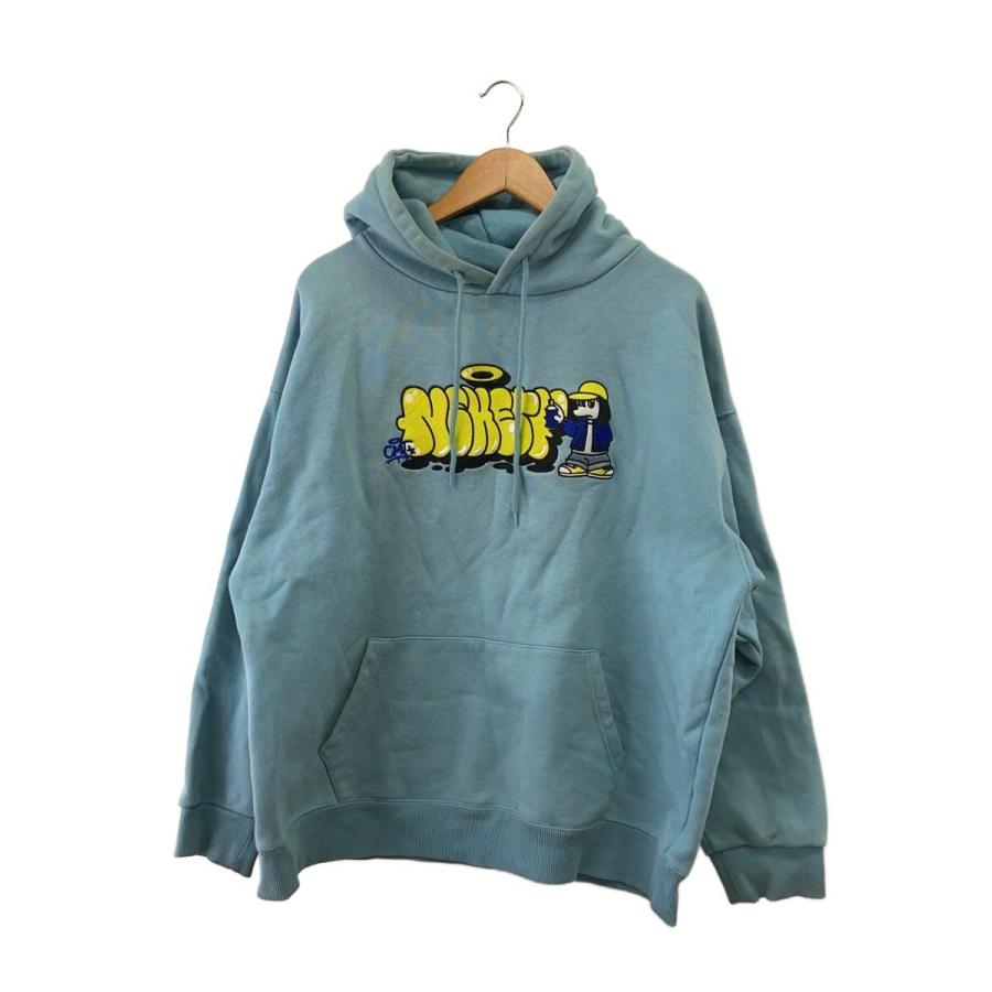 9090◇パーカー/XL/コットン/BLU/無地/NN1171 : セカンドストリート