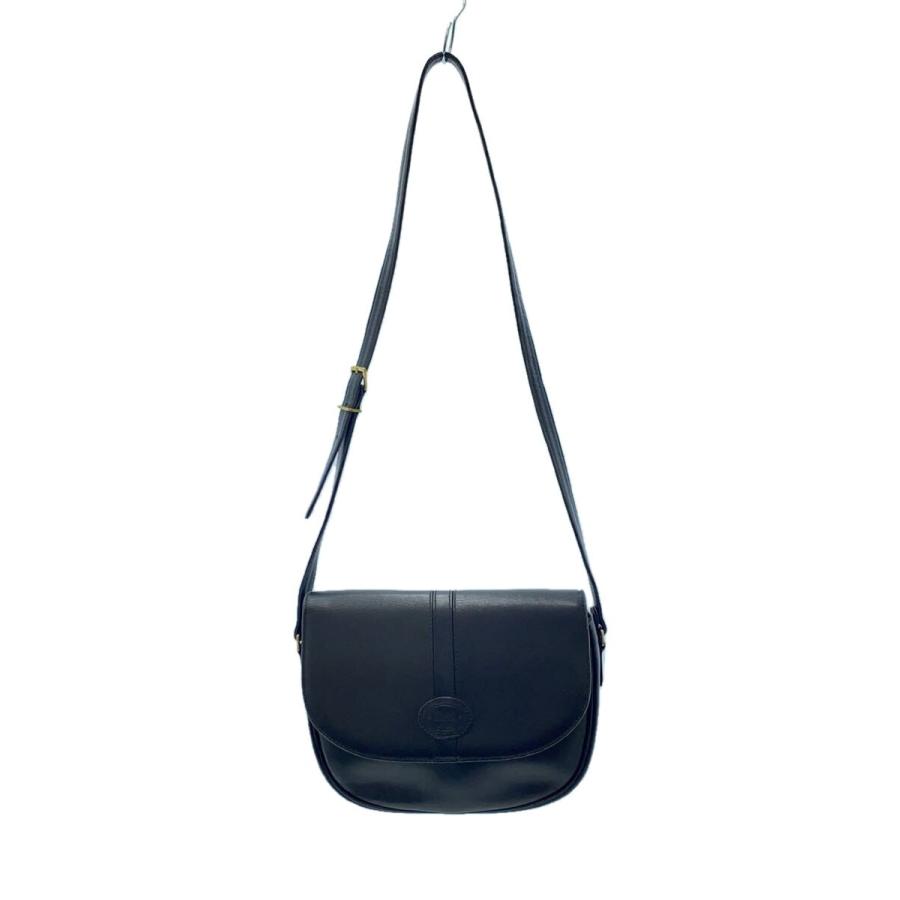 DAKS 黒 レザーバッグ Daks◇ショルダーバッグ/レザー/BLK : セカンドストリートYahoo!店