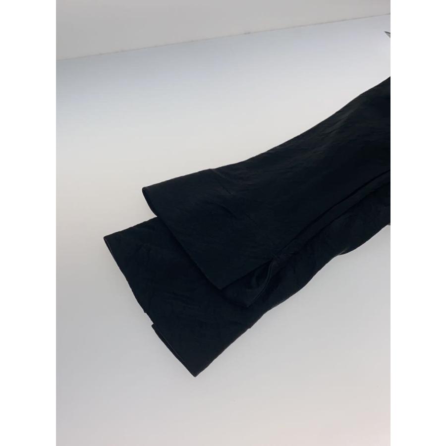 TOGA PULLA◇23AW/クラッシュサテンドレス/長袖ワンピース/38/--/BLK 