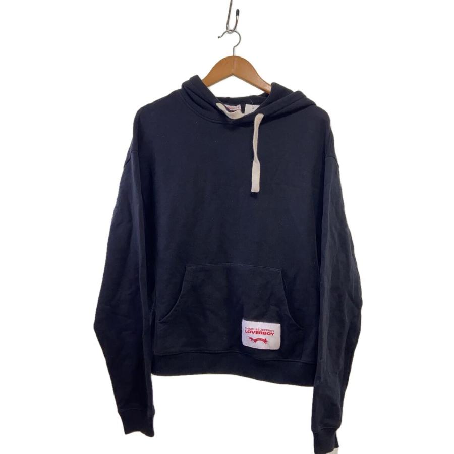 CHARLES JEFFREY LOVERBOY◇I/猫耳パーカー/M/コットン/BLK/無地 