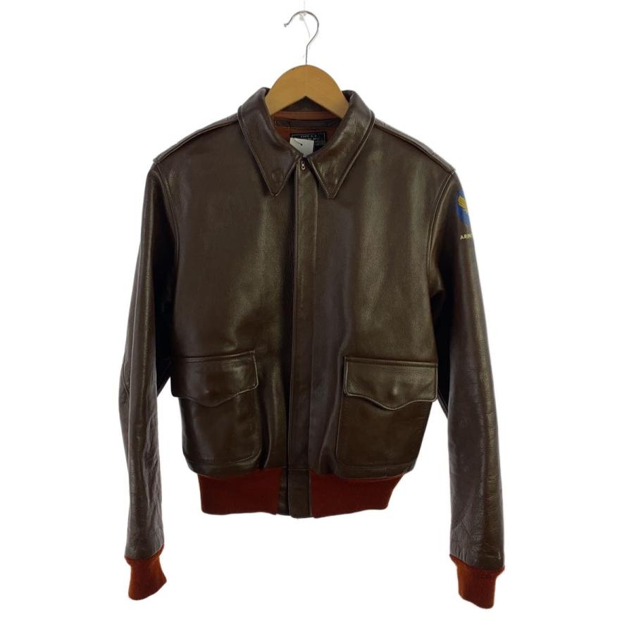 McCOY◇A-2/フライトジャケット/38/レザー/BRW/30-1415/41-0622S