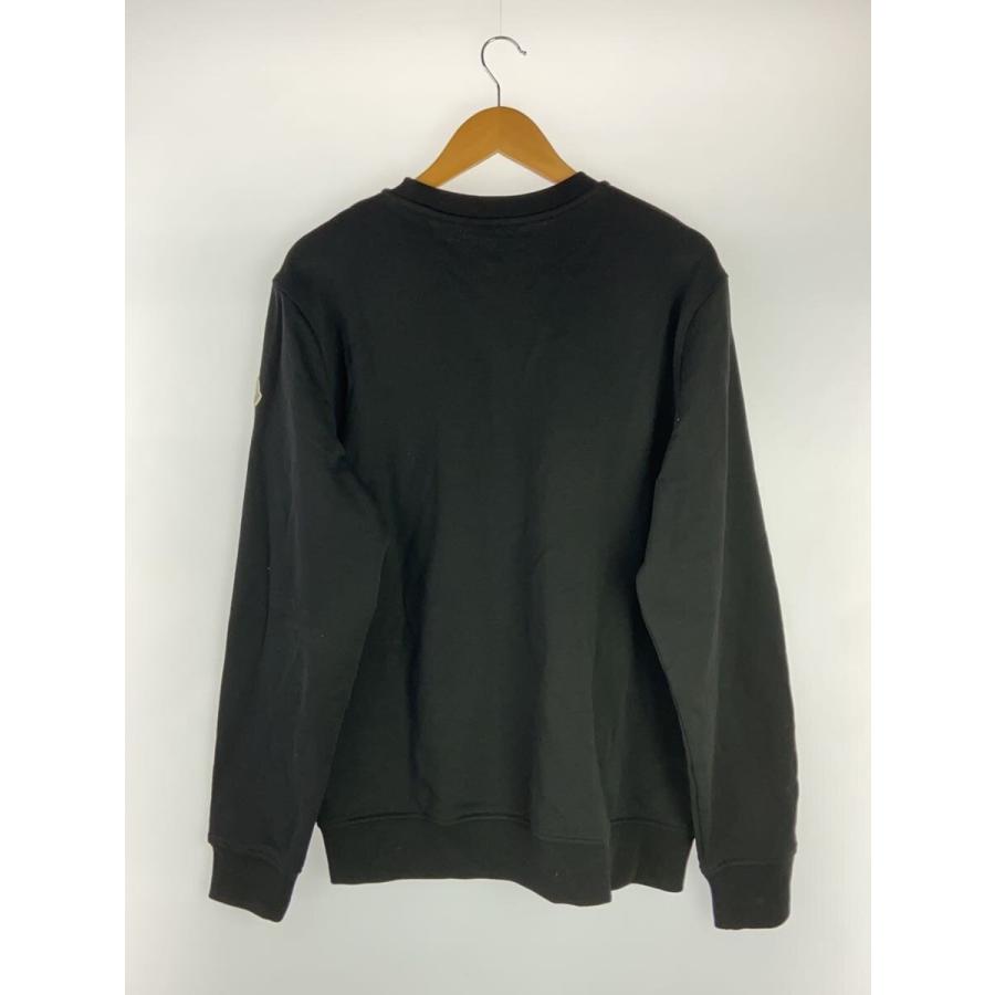 MONCLER / ロゴスタッズスウェット/L/コットン/BLK/H10918G00013 809KR MONCLER◇ロゴスタッズスウェット/L/コットン/BLK/H10918G00013 809KR