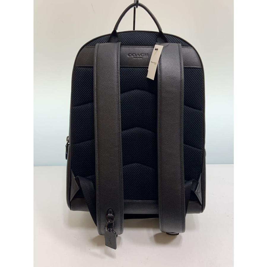 COACH◇チャーターバックパック/リュック/レザー/BLK/CP161