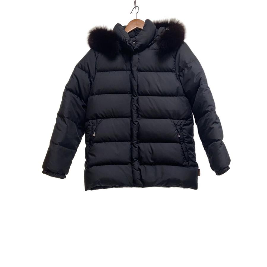 MONCLER◇VALENTINE/ダウンジャケット/O/ポリエステル/BLK/49353/90