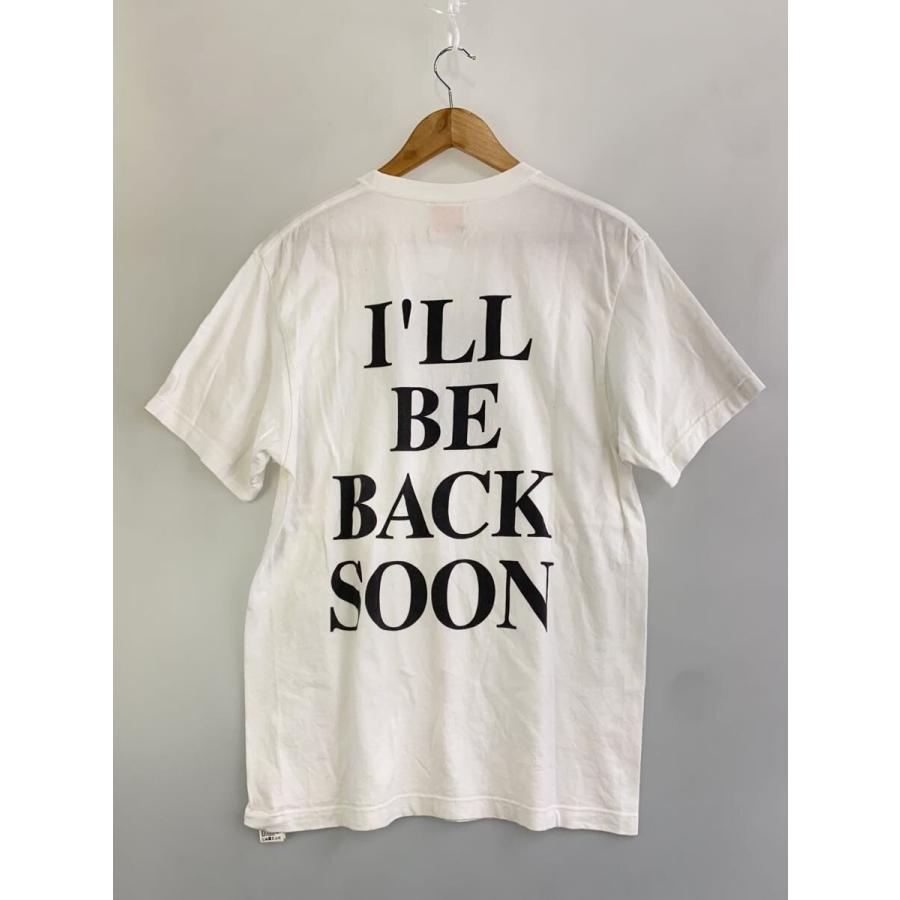 FR2◇I LL BE BACK SOON/Tシャツ/M/コットン/WHT/無地 : セカンド 