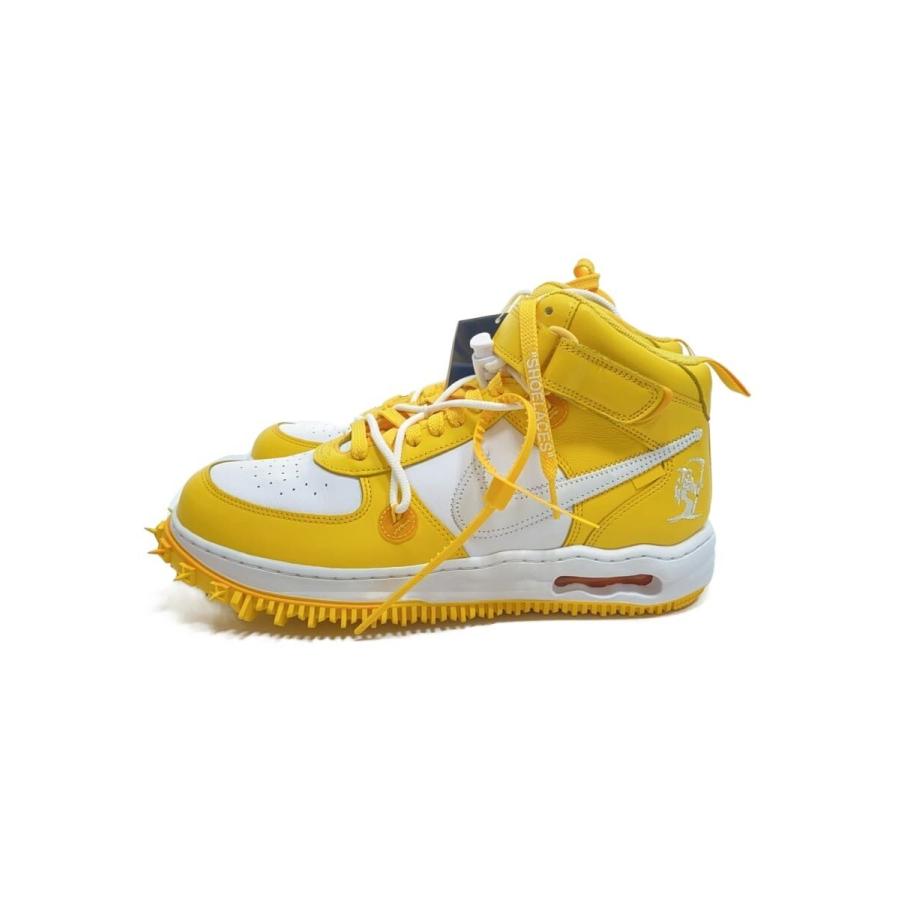 NIKE◇OFF-WHITE X AIR FORCE 1 MID_オフホワイト エアフォース ミッド