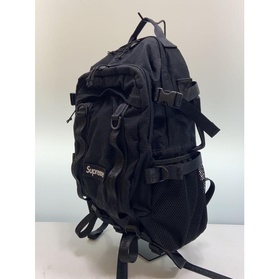 Supreme 26ss バックパック black Supreme◇26SS/LOGO BACKPACK/リュック/コットン/BLK// : セカンド