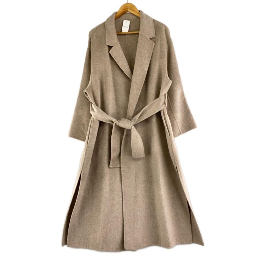Plage プラージュ ハミルトンベルテッドコート ウール100％ ロングコート Plage◇ハミルトンベルテッドコート/36/ウール/BEG/20-020-922-2000-3