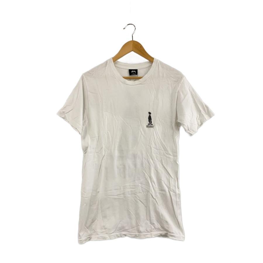 STUSSY◇シャドーマン/Tシャツ/S/コットン/WHT// : セカンドストリート