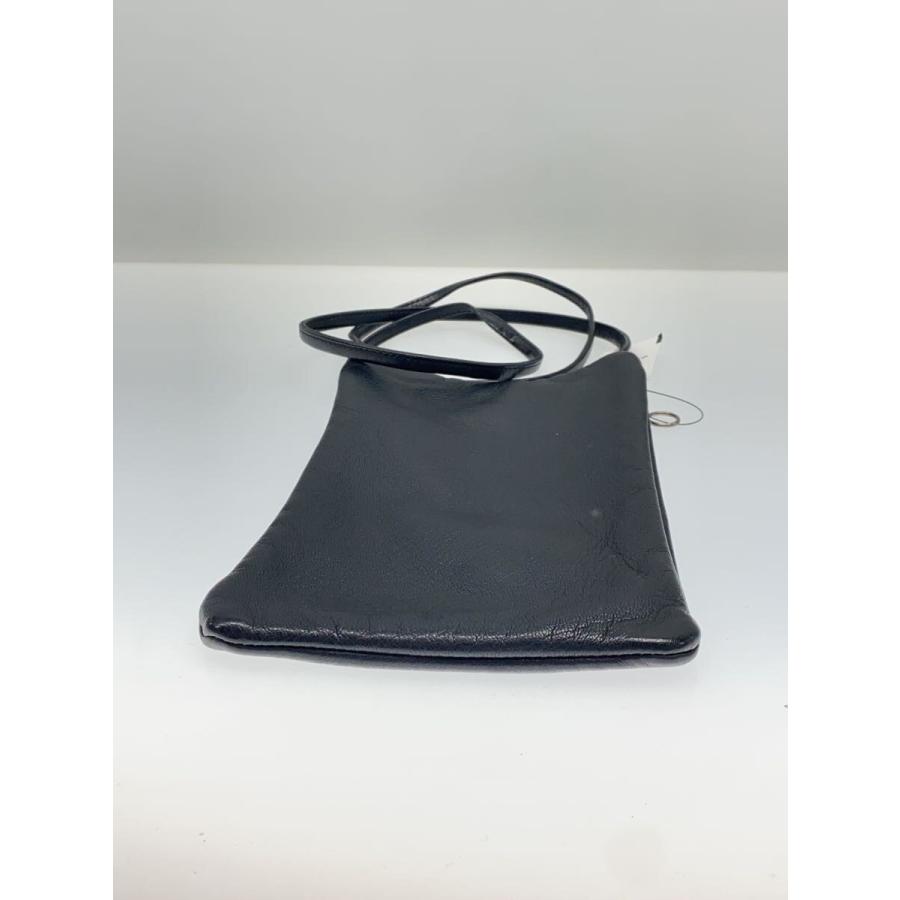 Aeta◇DEER LEATHER FLAT POUCH SHOULDER/ショルダーバッグ/レザー/BLK