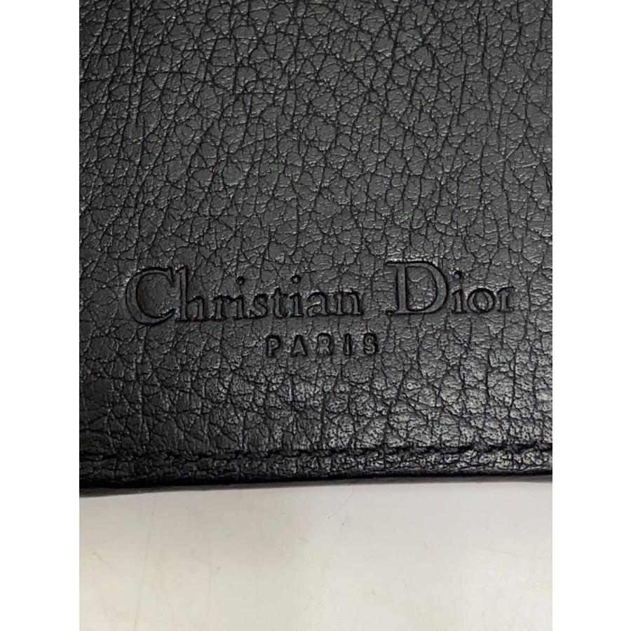 Christian Dior◇トロッター/6連キーケース/キャンバス/BLK/レディース