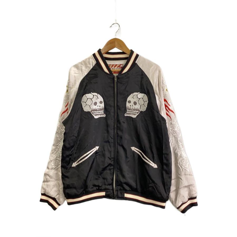 スカジャン Houston XL HOUSTON◇スカジャン/XL/レーヨン/BLK/無地/50443// : セカンド