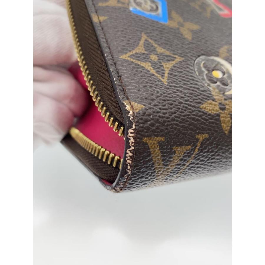 LOUIS VUITTON◇ジッピー・ウォレット_モノグラム・ラブロック_BRW/PVC