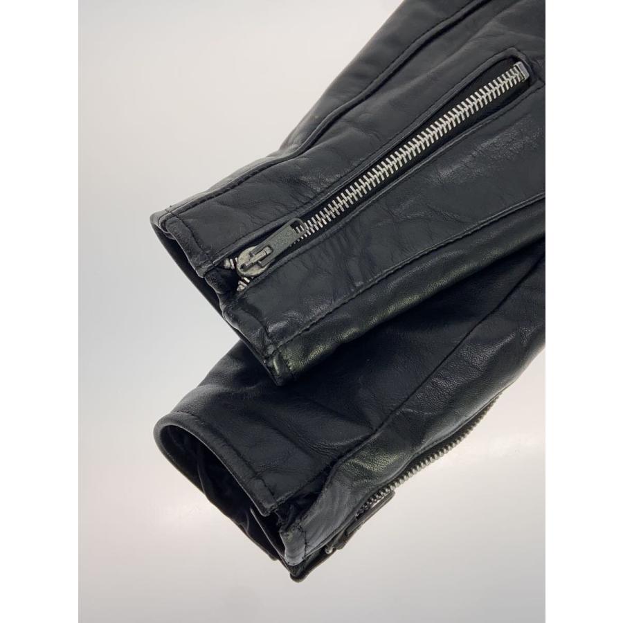 Schott◇シングルライダースジャケット/38/レザー/BLK Schott◇シングルライダースジャケット/38/レザー/BLK