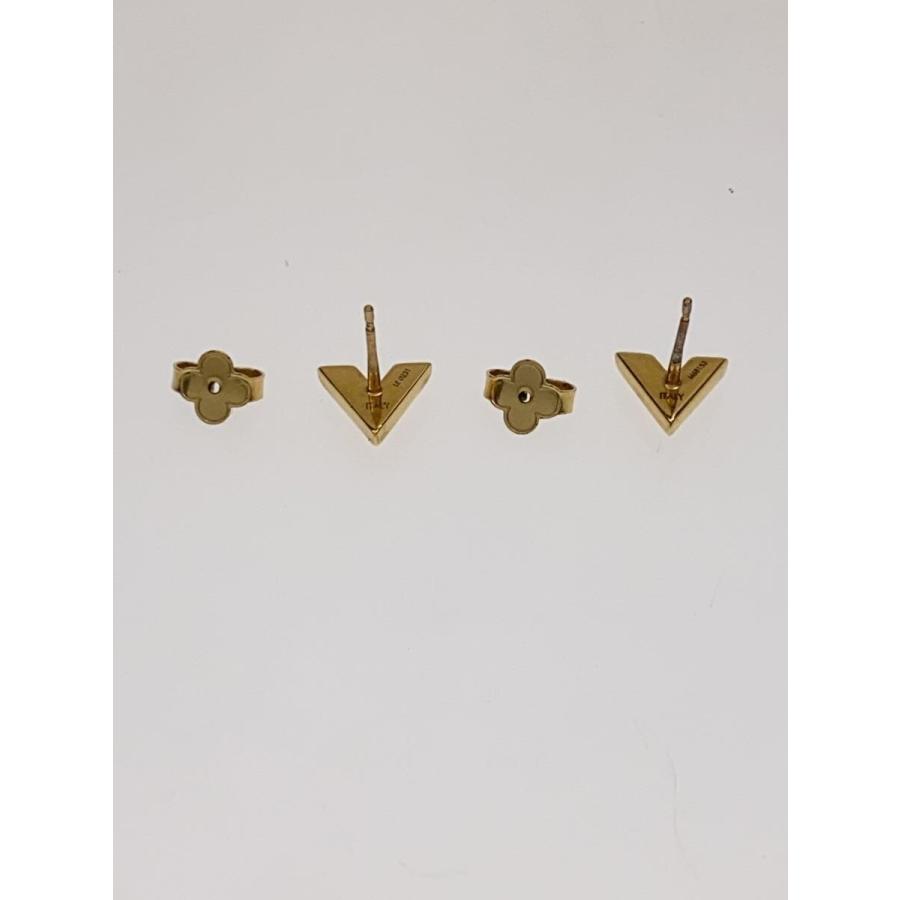 LOUIS VUITTON / スタッズイヤリング・エセンシャルV_GLD/--/GLD/レディース LOUIS VUITTON◇スタッズイヤリング・エセンシャルV/--/GLD/レディース