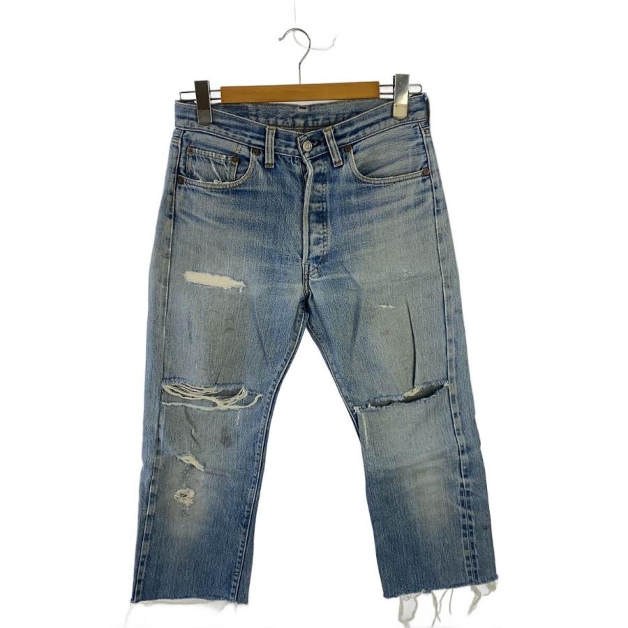 Levi's◇70s/VT/501/66前期/実寸W31/デニム/インディゴ/ダメージ多