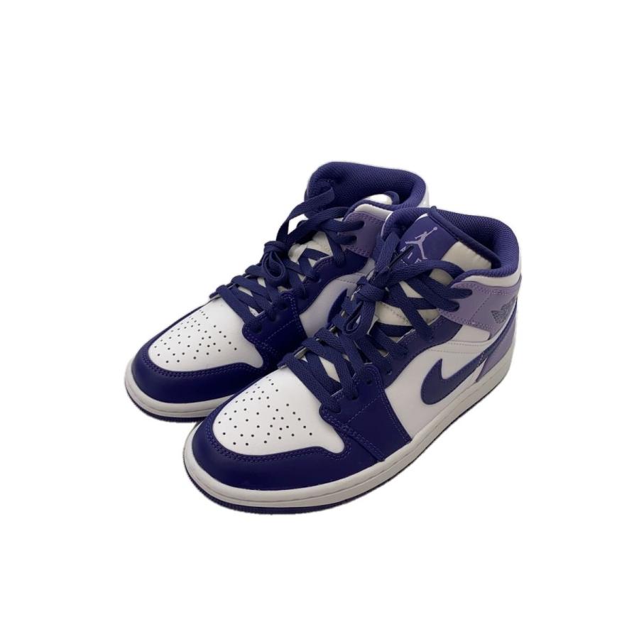 NIKE◇AIR JORDAN 1 MID SKY_エア ジョーダン ミッド SKY/25cm/PUP