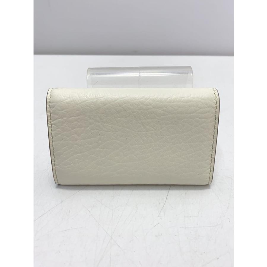 Maison Margiela◇キーケース/レザー/WHT/無地/レディース