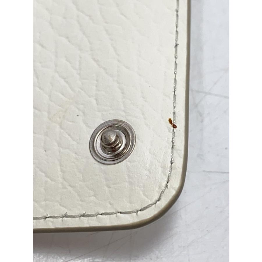 Maison Margiela◇キーケース/レザー/WHT/無地/レディース