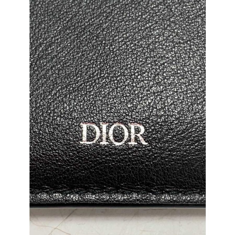 Christian Dior◇2つ折り財布/レザー/BLK/メンズ : セカンドストリート