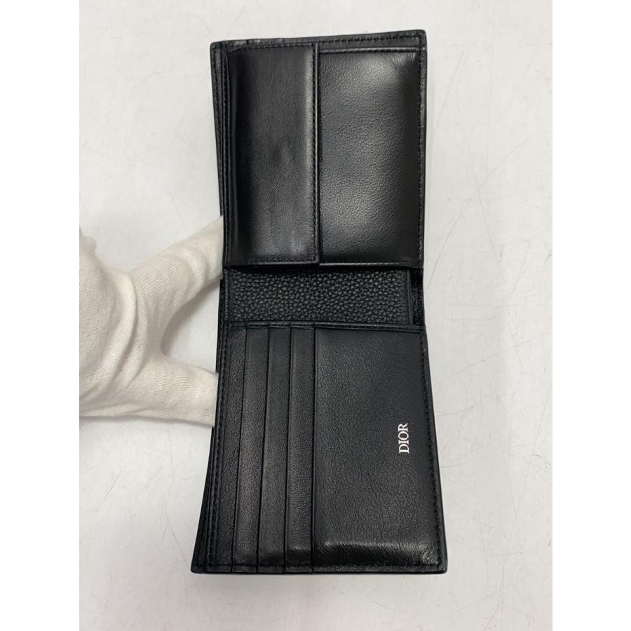 Dior ブラックレザー 二つ折り財布 Christian Dior◇2つ折り財布/レザー/BLK/メンズ : セカンドストリート