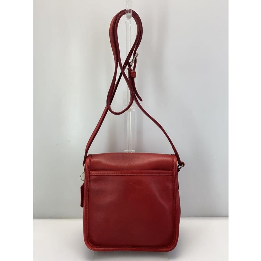 COACH◇ショルダーバッグ/レザー/RED/無地/9076 : セカンドストリート