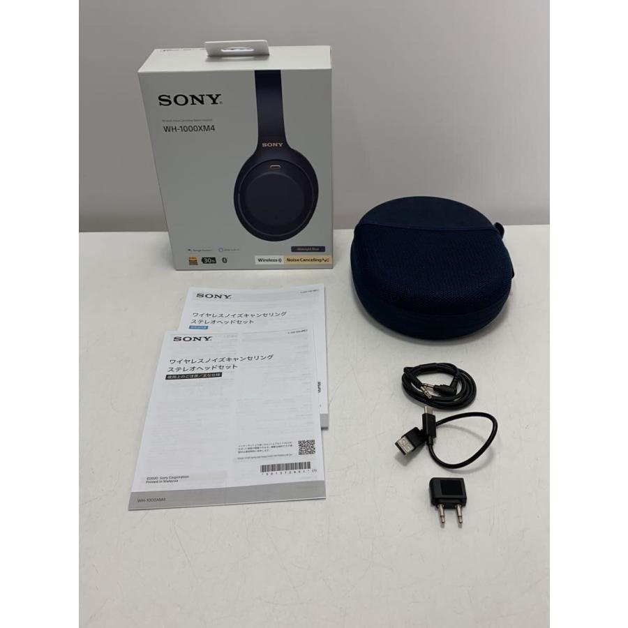 SONY◇イヤホン・ヘッドホン WH-1000XM4/LM[ミッドナイトブルー