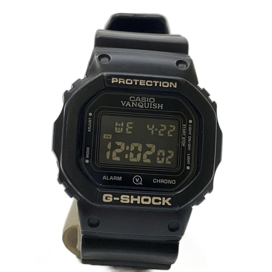 CASIO◇クォーツ腕時計/デジタル/ラバー/BLK/BLK/SS/DW-5600VT