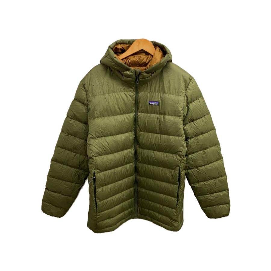 patagonia◇ダウンジャケット/XL/ポリエステル/KHK/無地 patagonia◇ダウンジャケット/XL/ポリエステル/KHK/無地