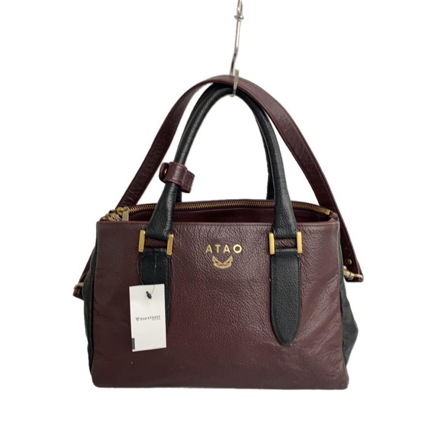 ATAO◇ドリー/2way/バイカラー/ショルダーバッグ/レザー/BRD  