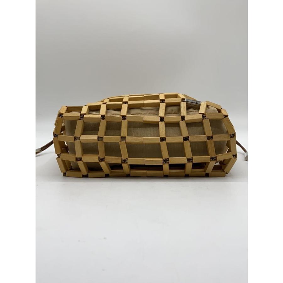 Salvatore Ferragamo◇ウッドメッシュ/トートバッグ/--/BEG/DV-21 0249