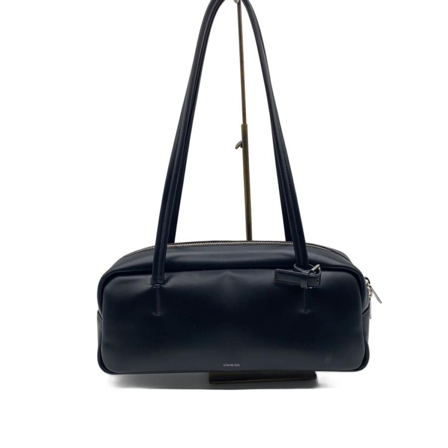 STAND OIL ブラックショルダーバッグ STAND OIL◇More Baguette Bag/ショルダーバッグ/--/BLK/無地