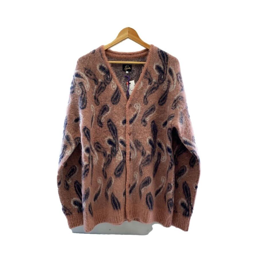 needles ニードルス モヘアカーディガン　23AW Needles◇23AW/Mohair Cardigan/カーディガン(厚手)/L/モヘア/ピンク