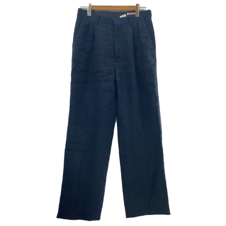 AURALEE LINEN SILK TWEED SLACKS 24SS