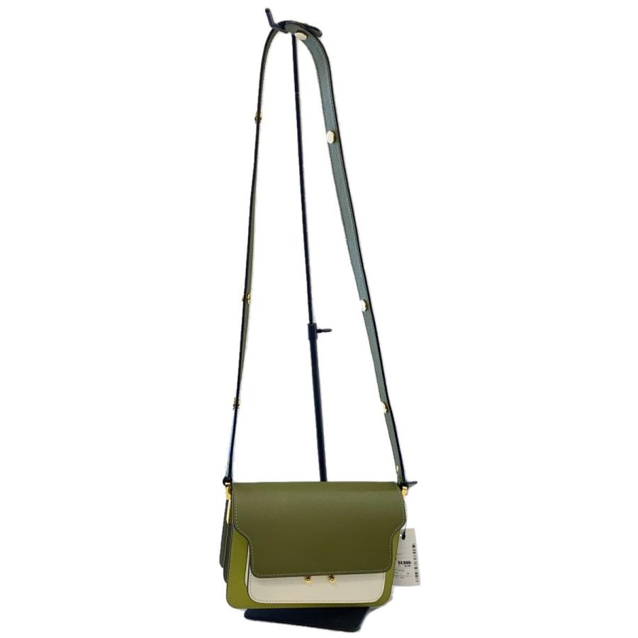 MARNI◇バッグ/レザー/GRN MARNI - 新品 23aw MARNI ショルダー