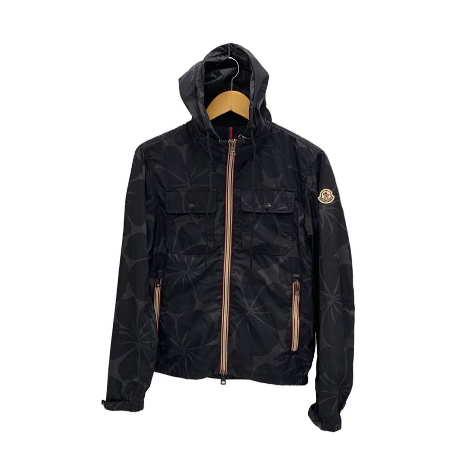 MONCLER◇LYON GIUBBOTTO ナイロンジャケット/O/BLK/総柄/510914107805