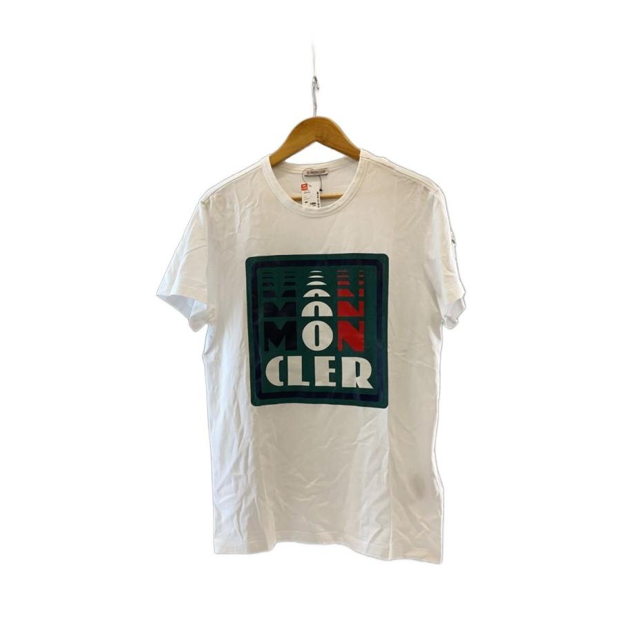 MONCLER◇Tシャツ/M/コットン/WHT/プリント/F10918C71010 : セカンド