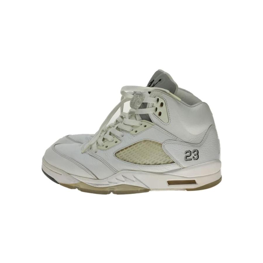 NIKE◇AIR JORDAN 5 RETRO/エアジョーダンレトロ/ホワイト/136027-130