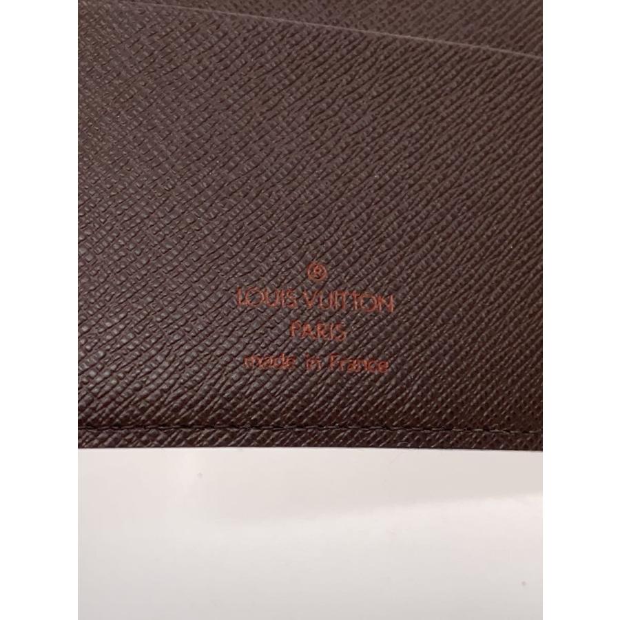 LOUIS VUITTON◇アジェンダMM_ダミエ・エベヌ_BRW/--/BRW/総柄 